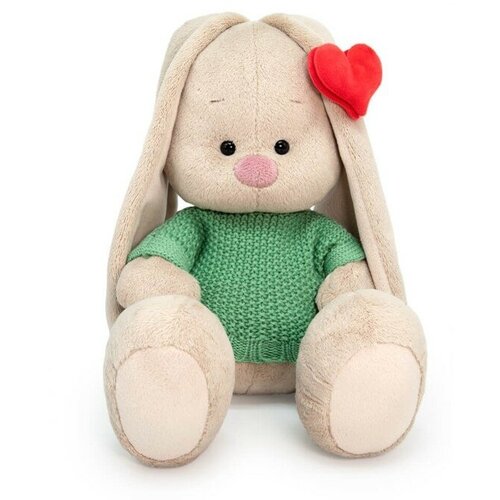 Мягкая игрушка «Зайка Ми в свитере и с сердечком на ушке», 23 см