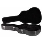 Rockcase RC10609 B/SB фигурный кейс для акустической гитары, деревянная основа, черный tolex - изображение