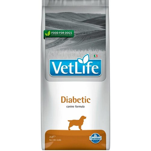 FARMINA VET LIFE CANIN DIABETIC для взрослых собак при сахарном диабете (2 + 2 кг)