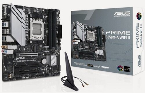 Изображение товара Материнская плата Asus PRIME B650M-A WIFI II (AM5, mATX)