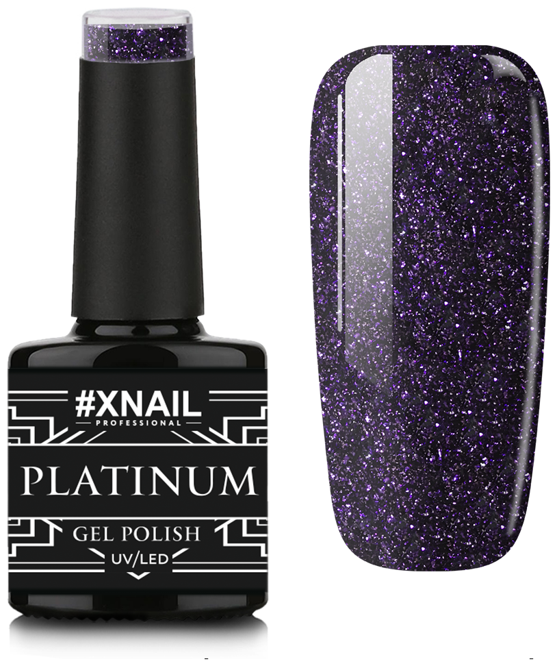 Гель лак XNAIL PROFESSIONAL Platinum жидкая фольга, для дизайна ногтей, 10 мл, № 36