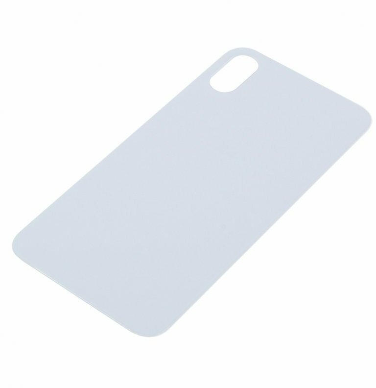 Задняя крышка для Apple iPhone X (с широким отверстием) серебро AAA