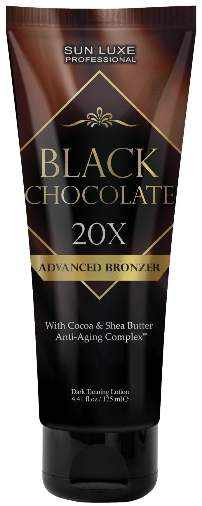 Крем для загара в солярии Black Chocolate 20x Sun Luxe, 125 мл