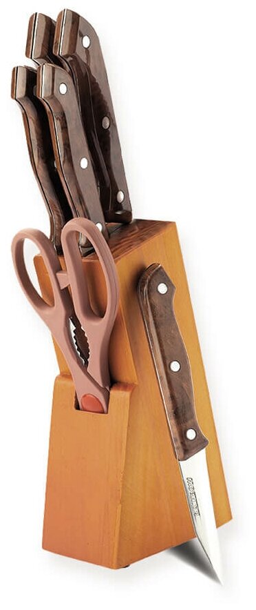 Набор ножей Maestro MR-1406 Basic деревянные ручки 8 предметов