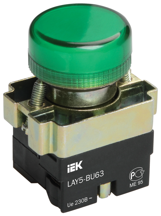 IEK Арматура светосигнальная LAY5-BU63 d22мм зел. IEK BLS50-BU-K06