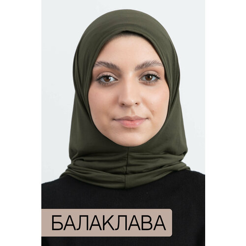фото Хиджаб бини хиджаб,намазник,балаклава,шейла,ручная работа, размер onesize, зеленый awengo