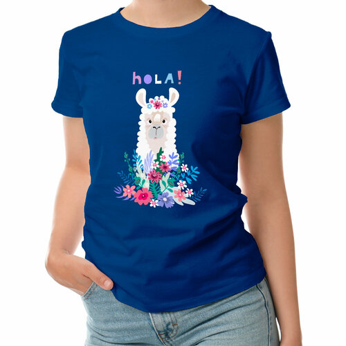 фото Футболка roly, размер l, синий