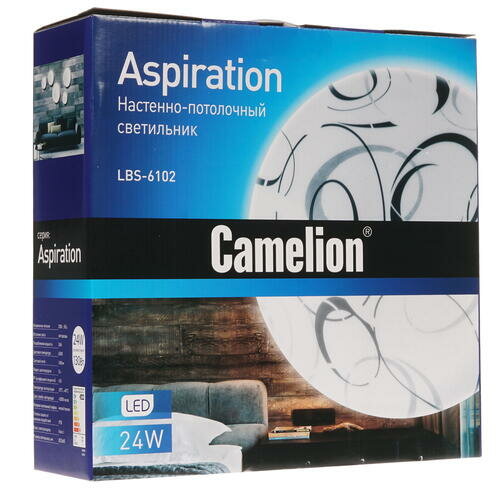 Светильник настенно-потолочный Camelion LBS-6102 белый - фотография № 15