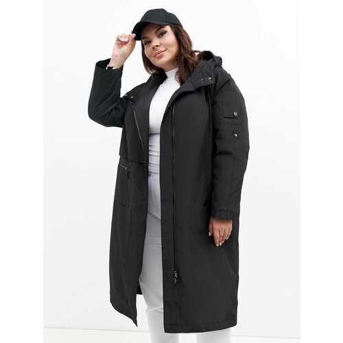 фото Куртка-рубашка riches, размер 50, черный