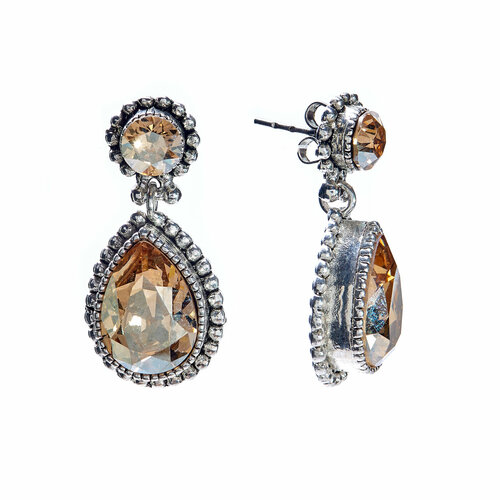 Серьги Une Ligne, кристаллы Swarovski