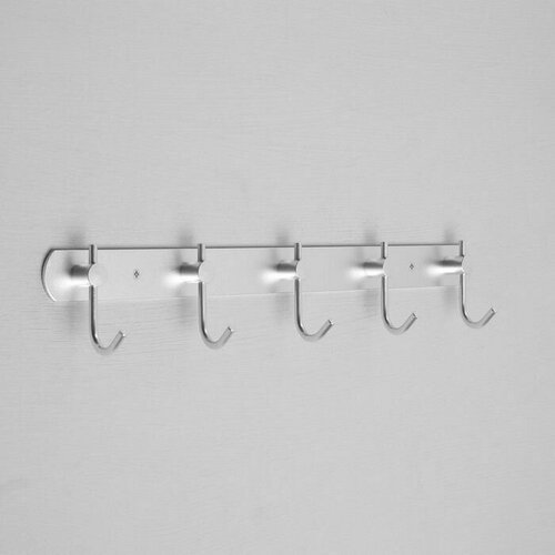 Вешалка с пятью крючками VC100 цвет матовый хром 1350₽