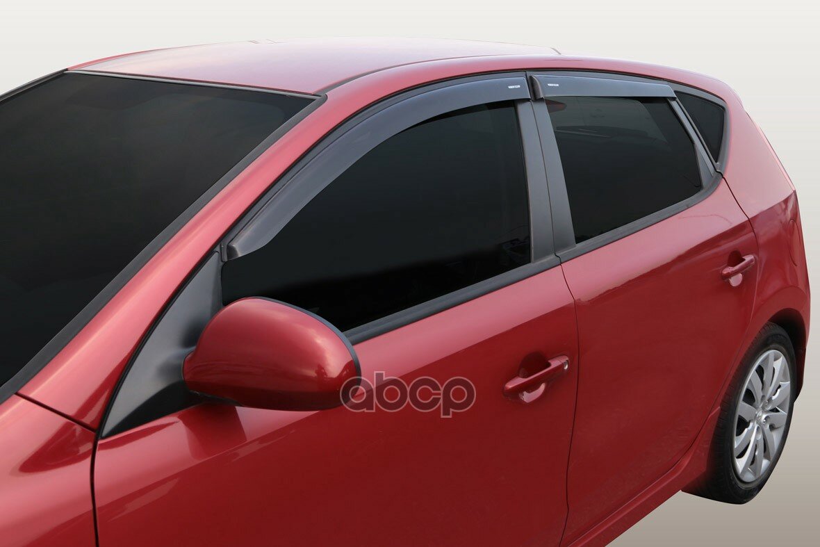 Дефлекторы на окна Voron Glass CORSAR Kia Ceed I 5d 2007-2012, Hyundai i30 I 5d 2007-2012, комплект 4шт, - фото №2