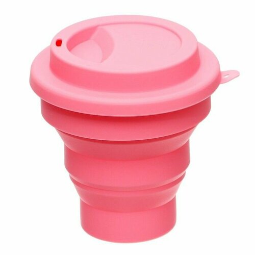 Стакан для рисования deVENTE School складной силиконовый розовый 670₽