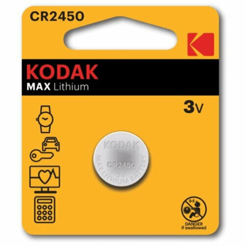 Элемент питания Kodak Max Lithium CR2450 батарейки kodak cr2032 2bl max lithium