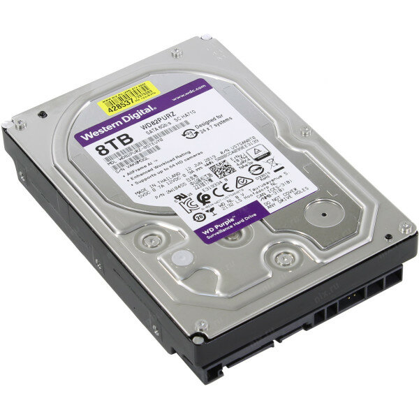Жесткий диск WD Purple , 8Тб, HDD, SATA III, 3.5" - фото №16