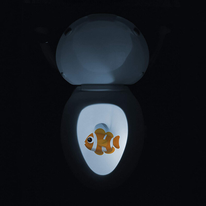 Ночник для унитаза Akenori с датчиком движения, проектор для ванной комнаты - фотография № 7