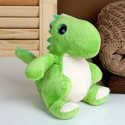 Мягкая игрушка "Динозавр", 20 см, цвет светло-зелёный