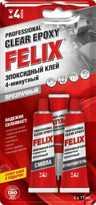 Фото Клей эпоксидный FELIX 4-минутный