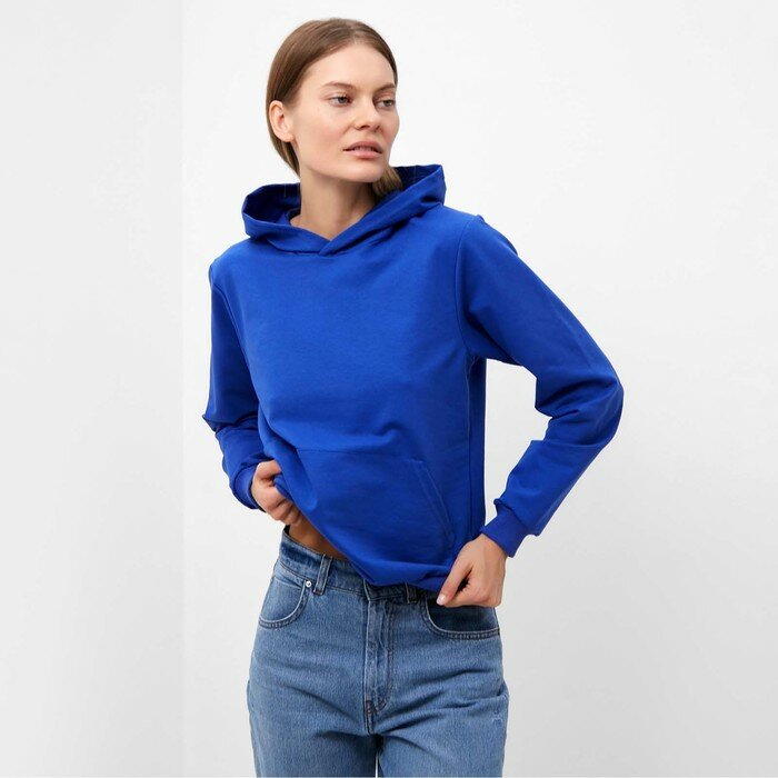 фото Толстовка женская, цвет ярко-синий, размер 44, "Tusi"