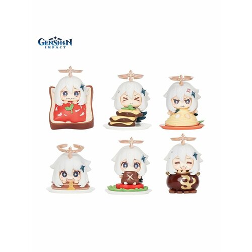 Набор Genshin Impact Геншин Импакт фигурок 6шт. Paimon Delicacies Blind Box Series Full set of 6 6974096536047 фигурка паймон из игры genshin impact paimon