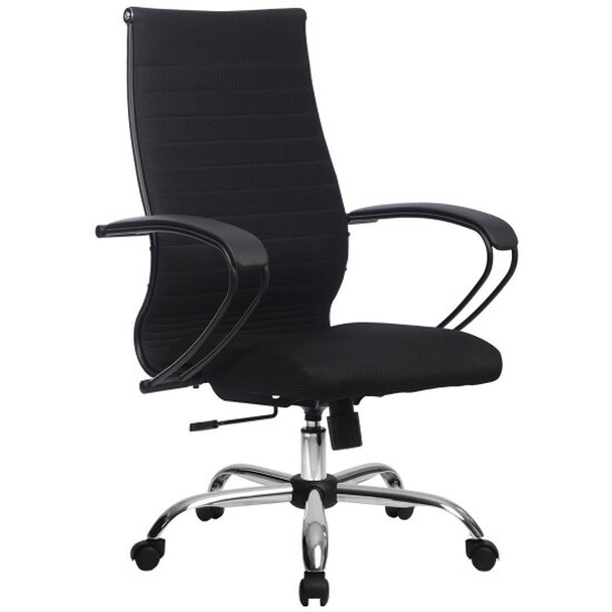 фото Кресло руководителя метта Комплект 19, Черный (основание 17833)