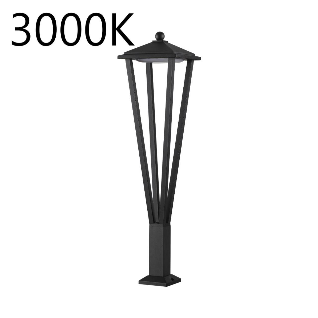 Уличный светильник ODEON LIGHT BEARITZ 6655/12GL3 LED 12 Вт металл акрил черный