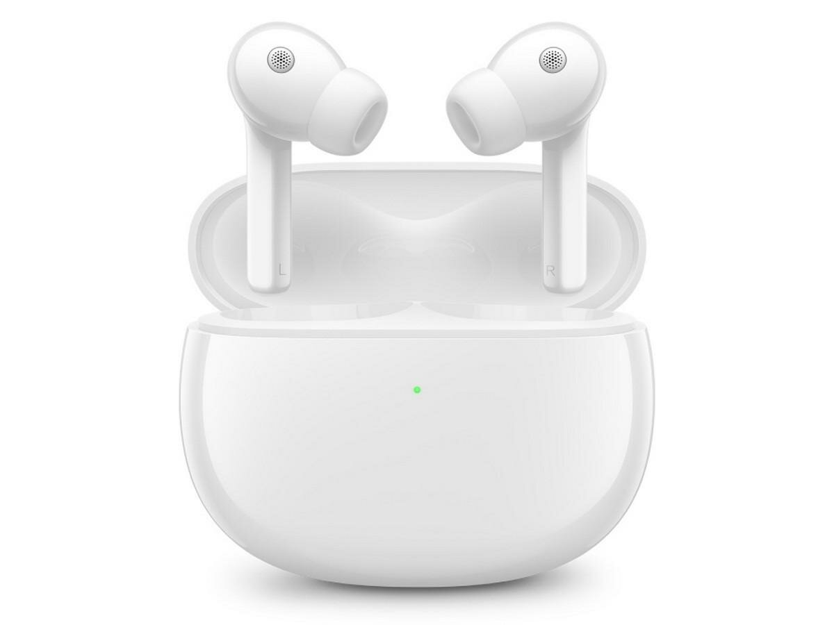 Наушники беспроводные bluetooth с микрофоном Xiaomi Buds 3 - белые - система активного шумоподавления (BHR5526GL)