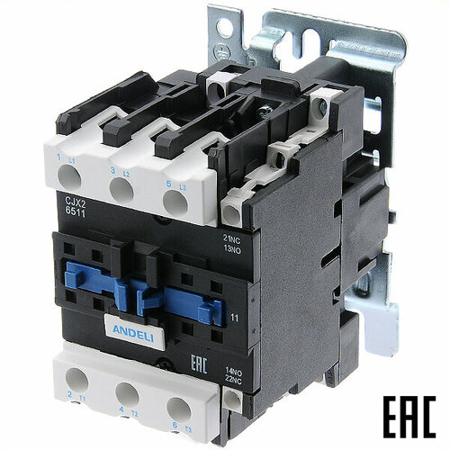 Контактор CJX2-6511 3P 220В 65А 1з1р ADL08-013 ANDELI 3628₽
