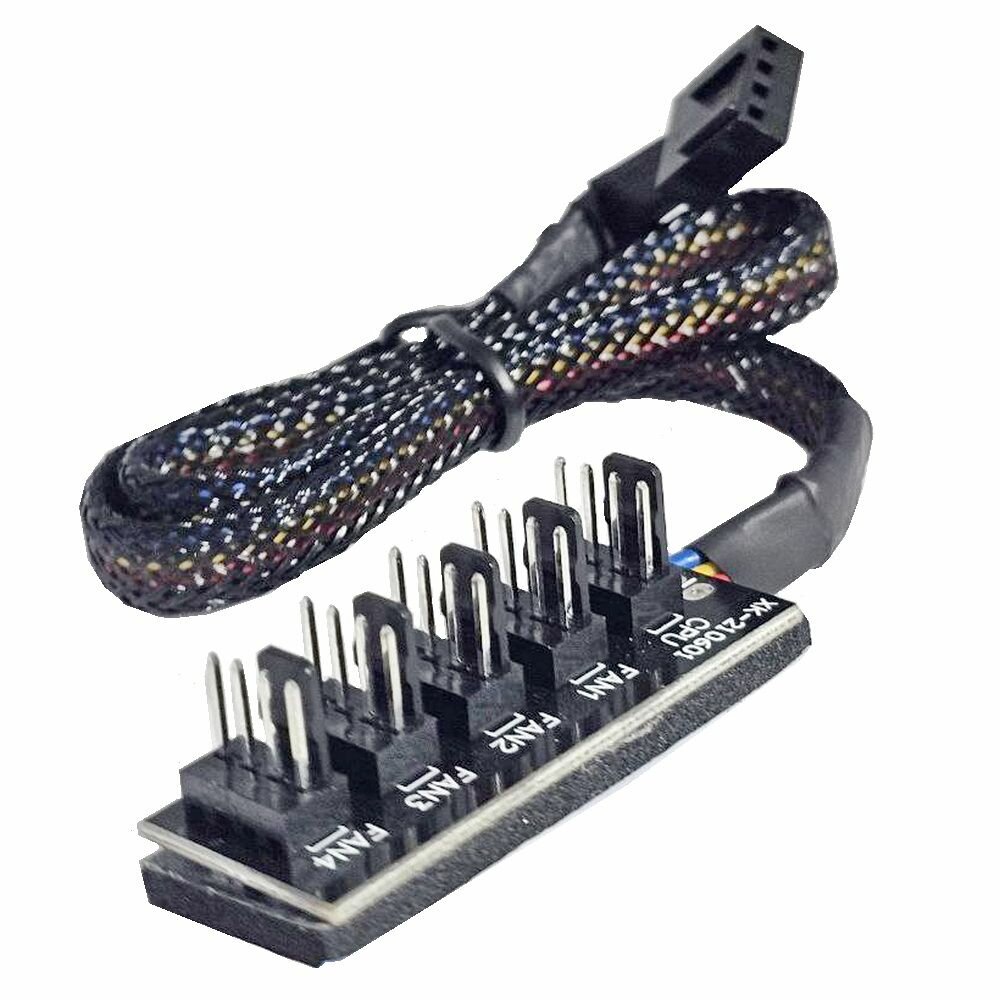 Удлинитель и разветвитель корпусного вентилятора 1-5 4pin 32cm FC632