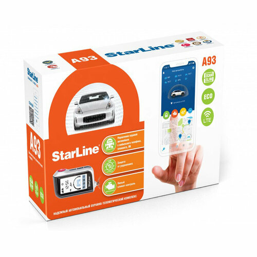 Автосигнализация StarLine A93 V2 2CAN-2LIN LTE ECO 35216₽