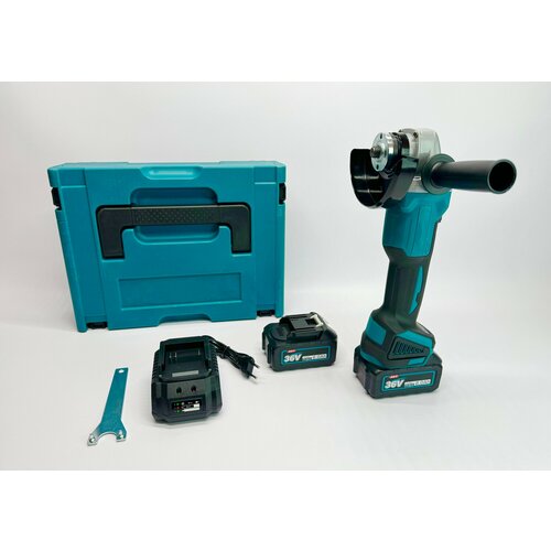 Аккумуляторная ушм болгарка - бесщеточная - 2 аккумулятора в кейсе 5510₽