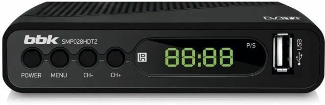 DVB-T2 ресивер BBK SMP028HDT2 черный