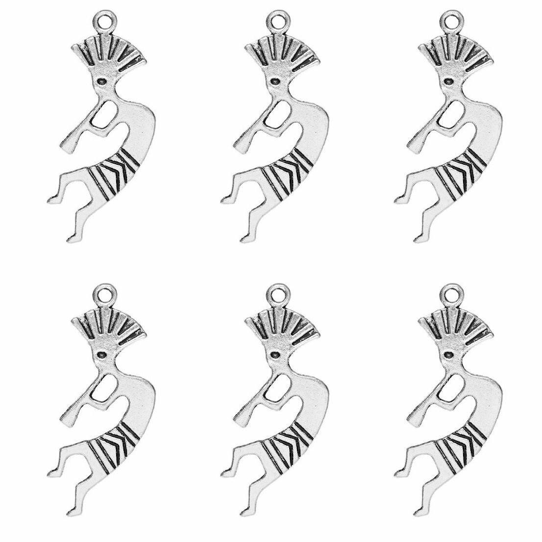 Подвеска "Человечек Майя" #3, 6 штук.