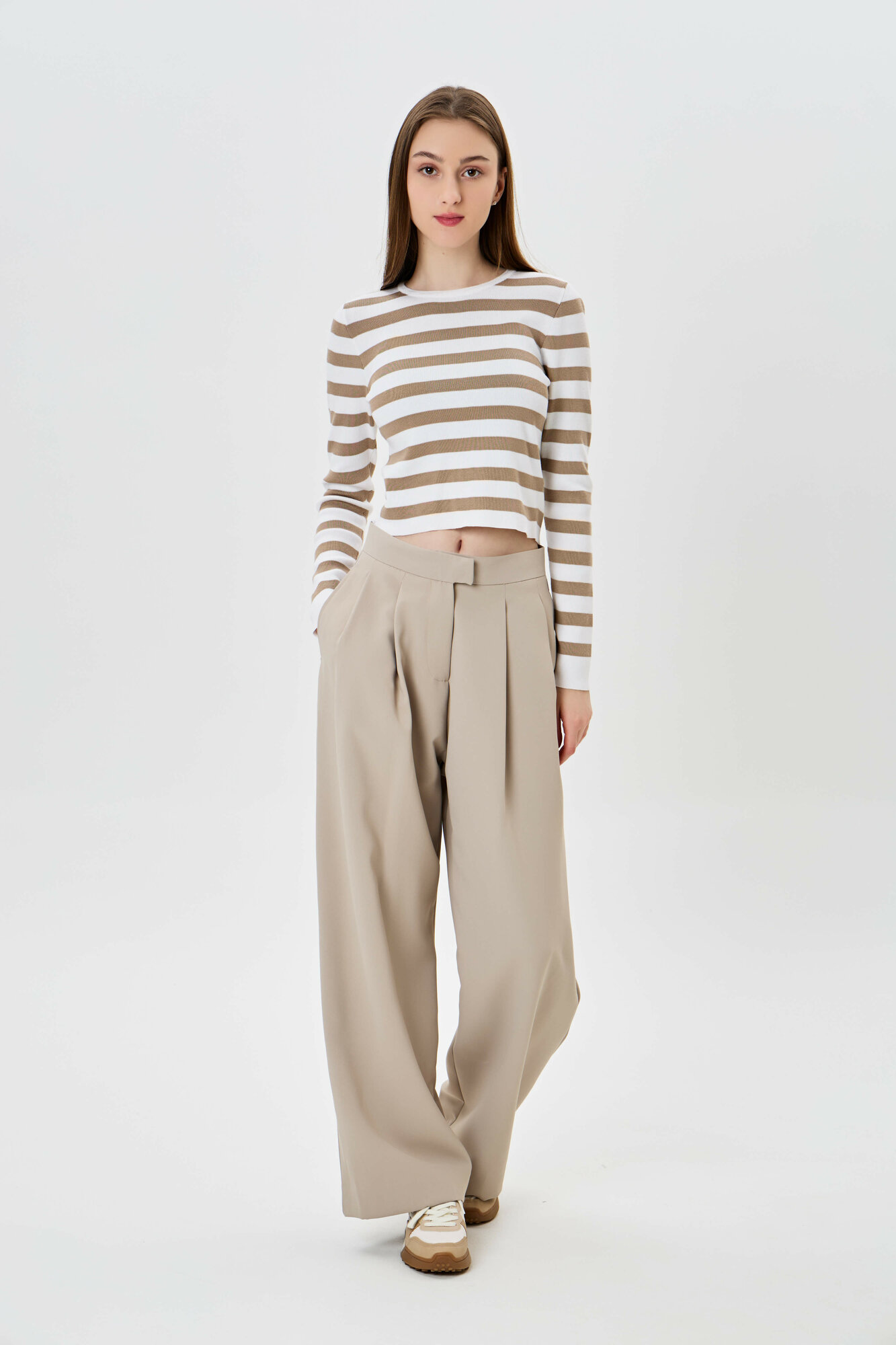 Брюки классические TERRA PRO, размер L, белый — фото 1