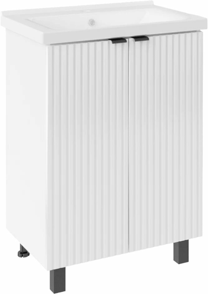 Тумба с раковиной ASB Mebel Дора 60 белая