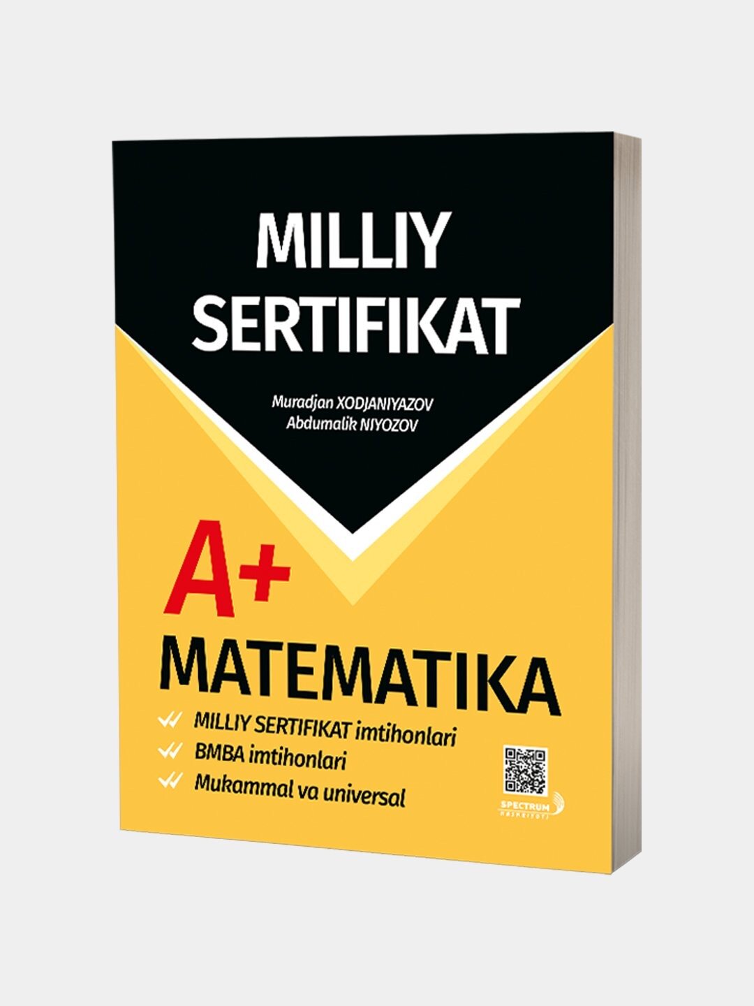 Миллий сертификат, Математика А+, сборник тестов, на узбекском