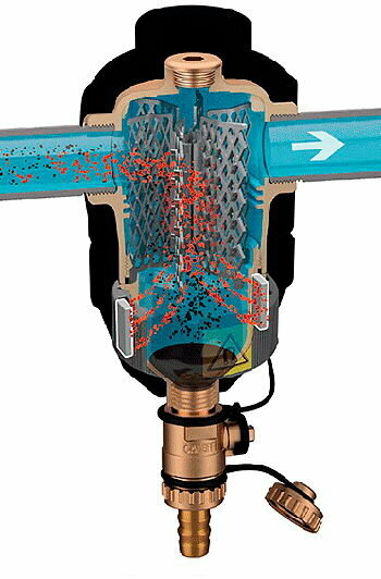 CALEFFI Дешламатор с магнитом DN 25