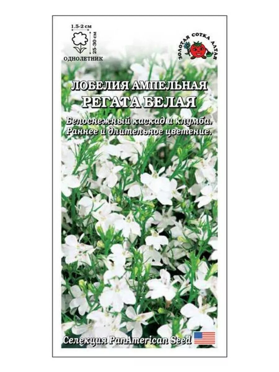 Лобелия Регата Белая / 10 шт