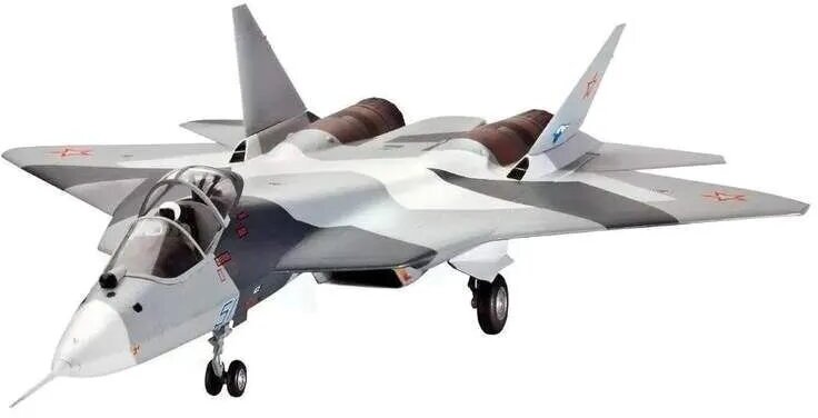 Сборная модель Звезда Самолет Су-50 - фото №7