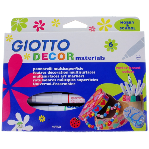 GIOTTO Набор фломастеров Decor materials (453300), 6 шт.