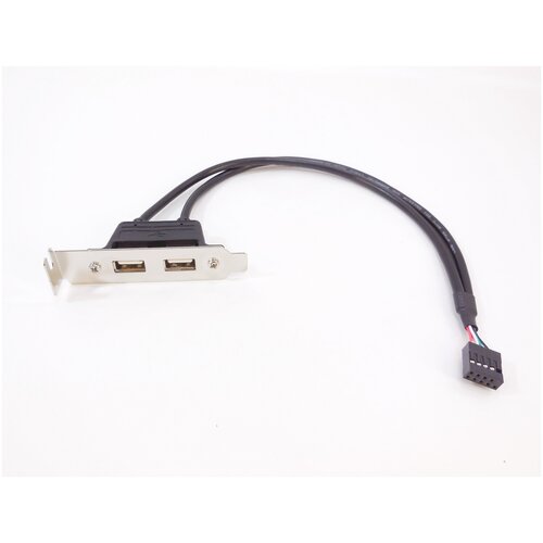 Bracket Низко профильная для Desktop ПК планка портов низкопрофильная 2 x usb 2 0 type a orient c026