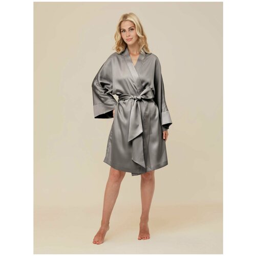 Халат Я ДОМА, размер 42-48, серый