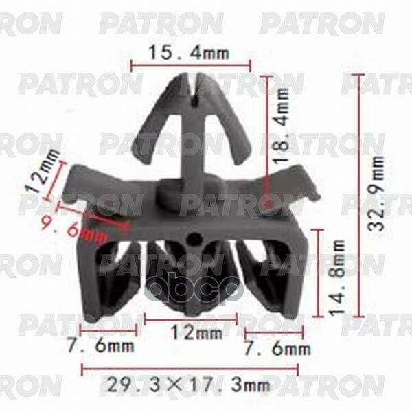 Держатель Пластмассовый PATRON арт. P37-1027