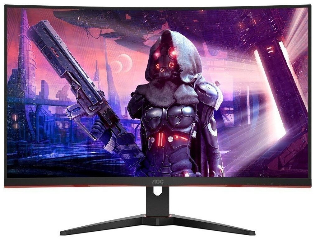 Игровой монитор AOC GAMING C32G2AE/BK + светодиодная лента в подарок