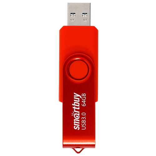 3.0 USB флеш накопитель Smartbuy 64GB Twist (SB064GB3TWB) краcный