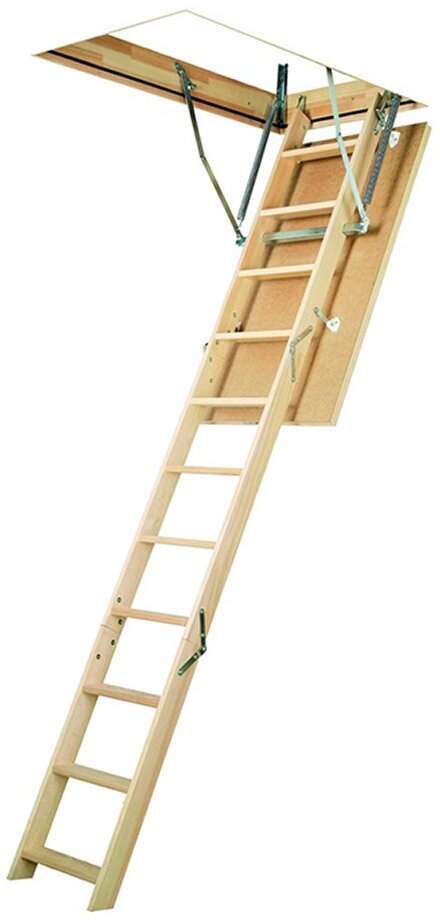Лестница чердачная Fakro LWS деревянная 70х120х280 см