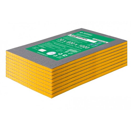 Шумоизоляция Евроблок Стенофон 30 мм 0,6х1 м