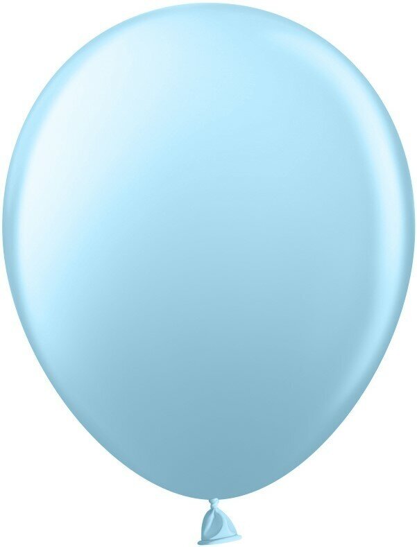 Воздушный шар (10'/25 см) Голубой, пастель, 10 шт.