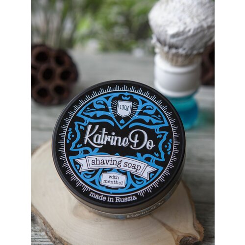 Мыло для бритья KatrineDo BLUE Черное Море с ментолом