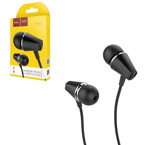 Наушники внутриканальные HOCO M34 с микрофоном черная 21900₽